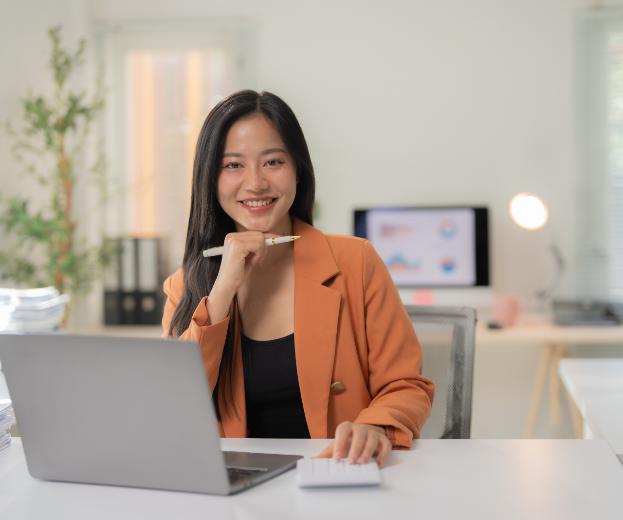 team member sitting in chair
